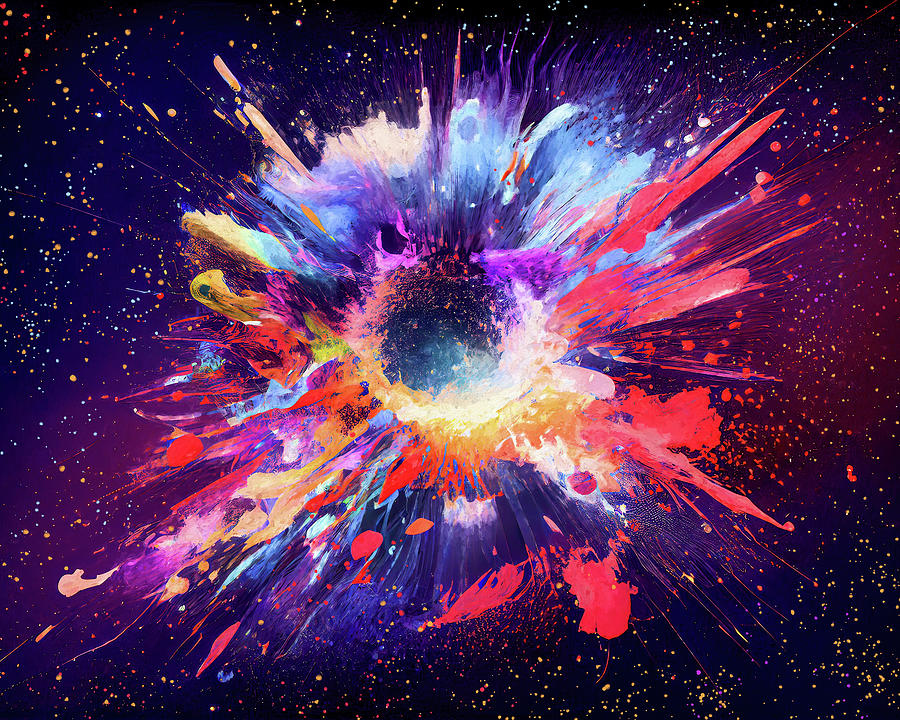 Radiant Rhapsody - Colorful Abstract Digital Art by Mark Tisdale