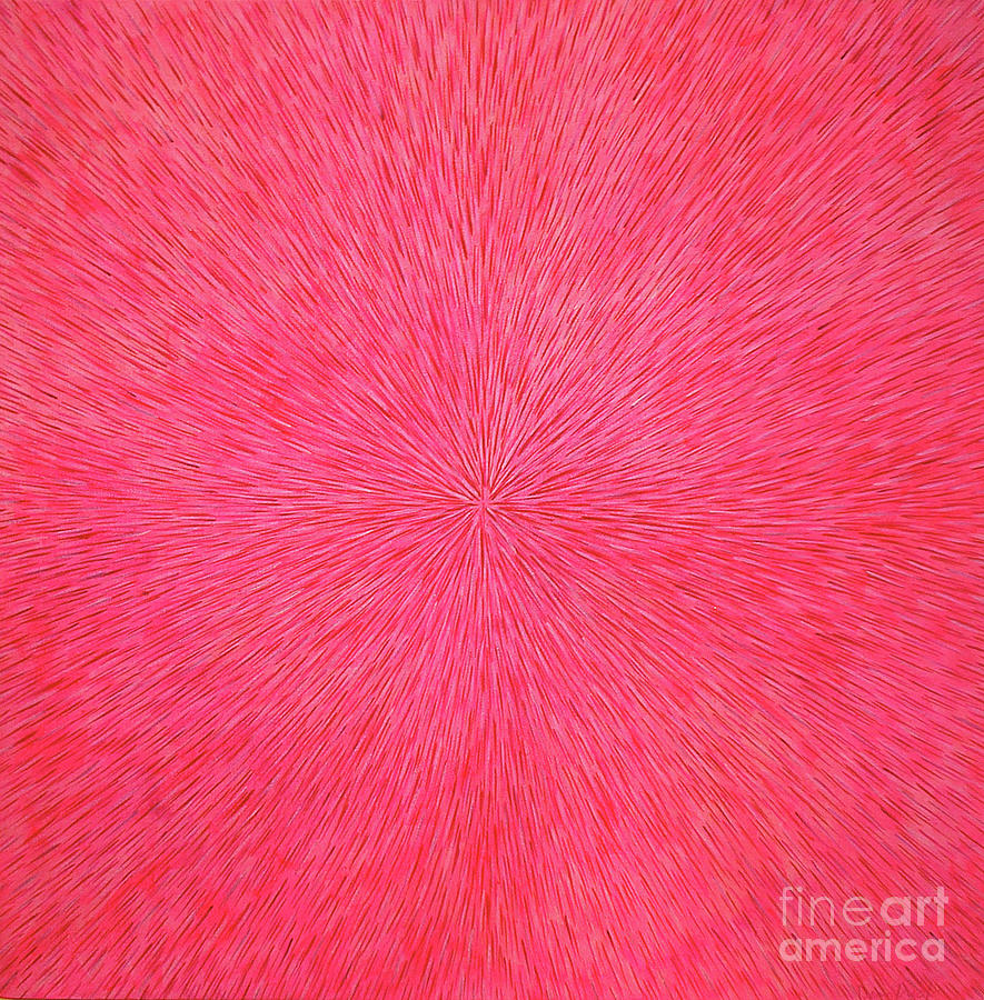 Radiation with Red and Magenta Painting by Dean Triolo