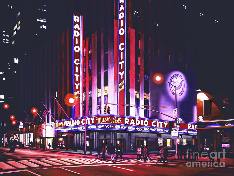 New York City Painting - Radio City Music Hall by Joseph Michetti