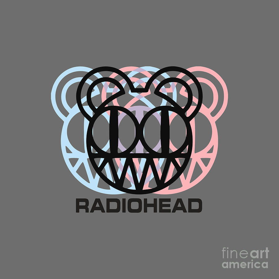 Radiohead Logo Dizzy Glitch Radiohead Drawing by Arani Safira - Fine ...