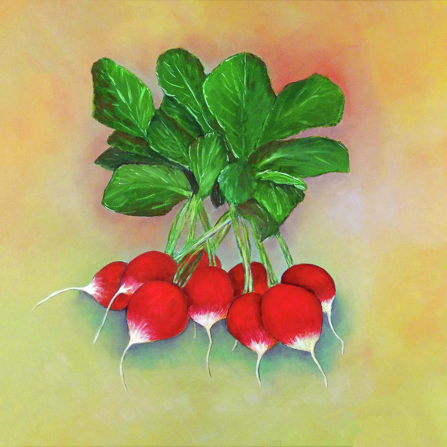 Radishes Painting by Vicki Rees