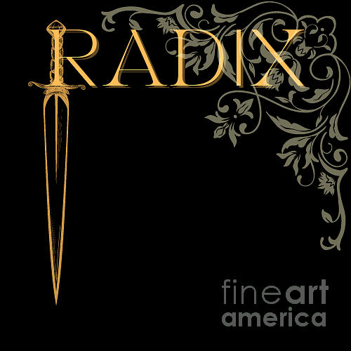 Radix-logo deco-gold Mixed Media by Eduard Meinema