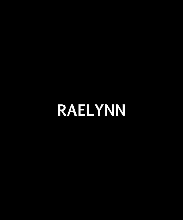 Raelynn Name Text Tag Word Background Colors W Mixed Media by Poster ...