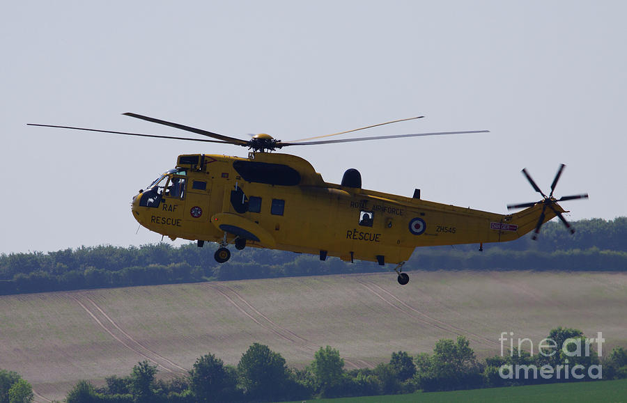 Raf Sikorski Sea King Rescue Helicopter Photograph