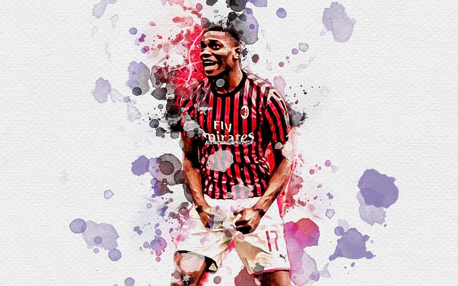 Rafael Leao Ac Milan Portuguese Footballers Soccer Serie A Paolo