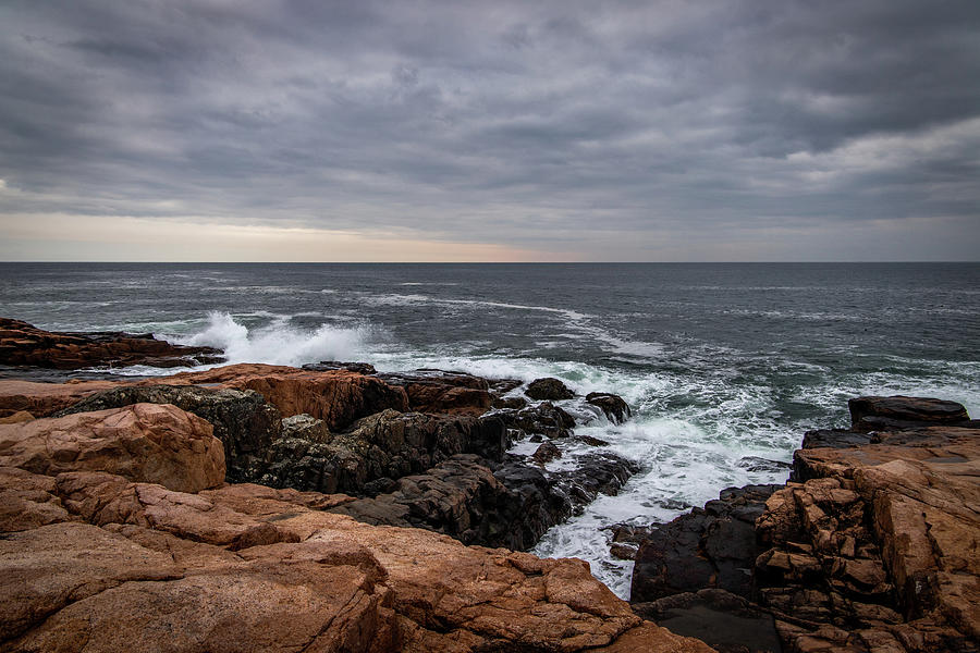 Rafes Chasm 3 Gloucester MA Photograph by Michael Saunders