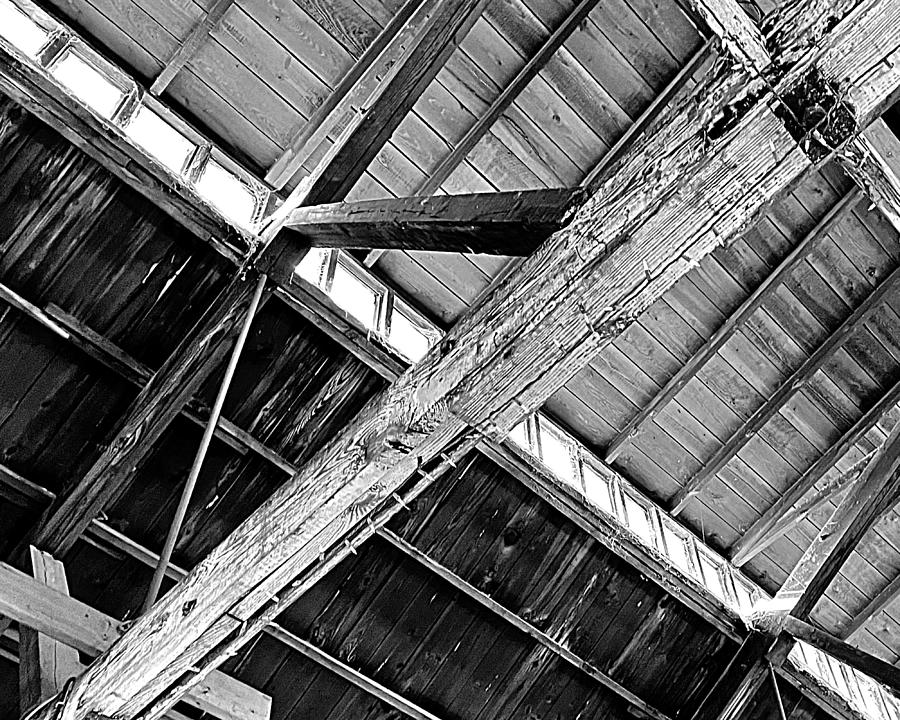 Rafters BW Photograph by Lee Darnell