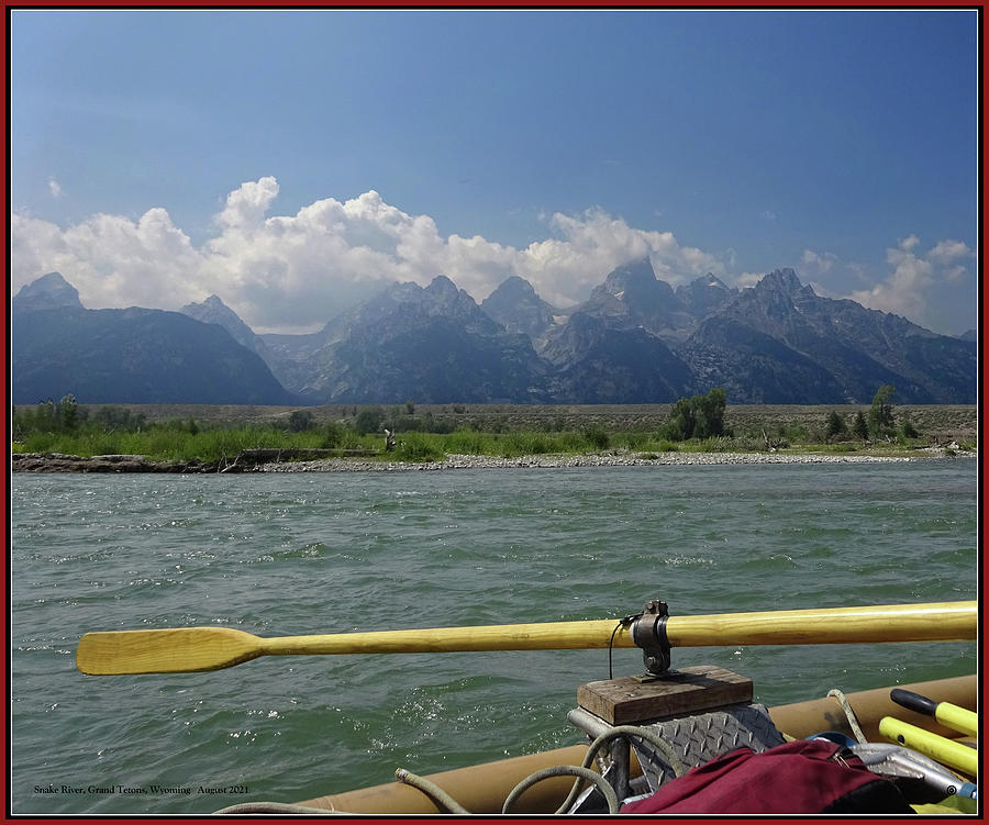 Rafting the Snake River Digital Art by Gary Grayson