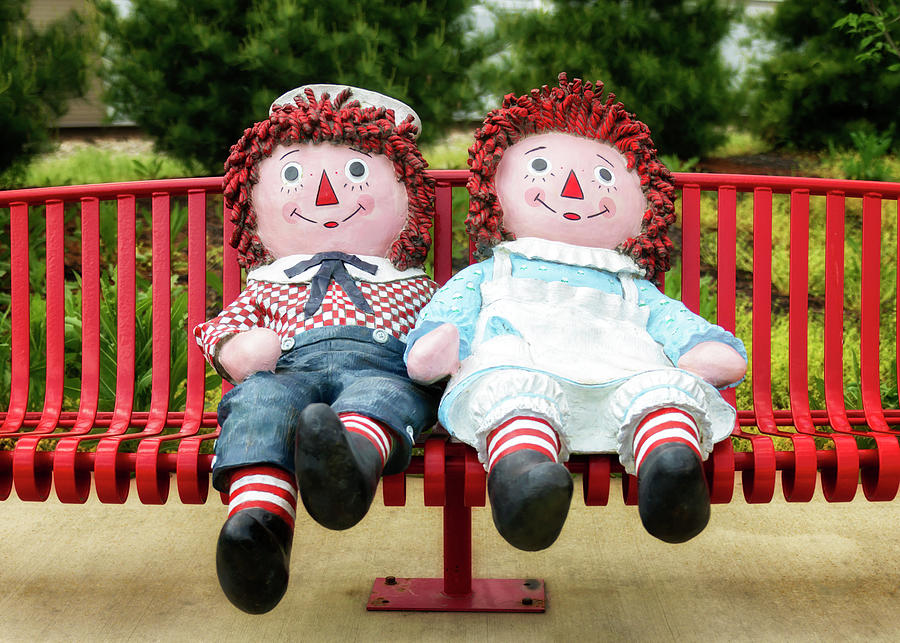 Raggedy Ann and Andy - Arcola, IL Photograph by Susan Rissi Tregoning