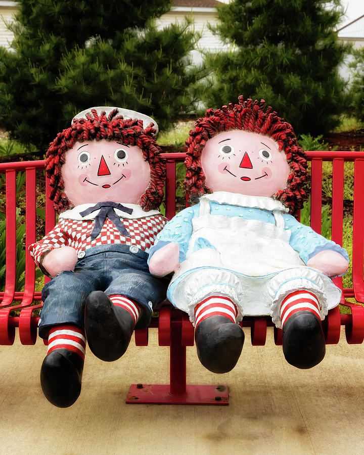 Raggedy Ann and Andy - Arcola, Illinois Photograph by Susan Rissi Tregoning