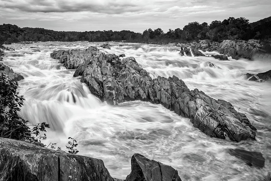 Raging Rapids at Great Falls Photograph by Robert Miller