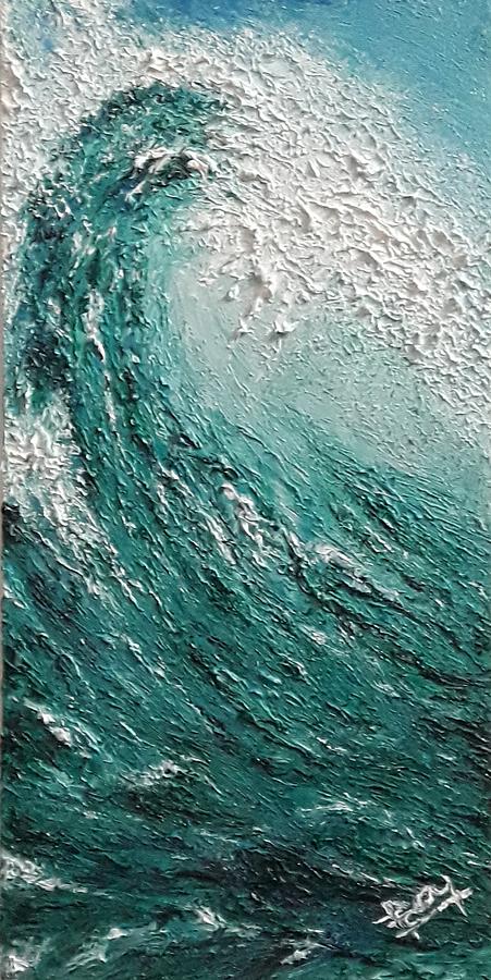 Raging sea Painting by Jayaraj Lakshman - Fine Art America