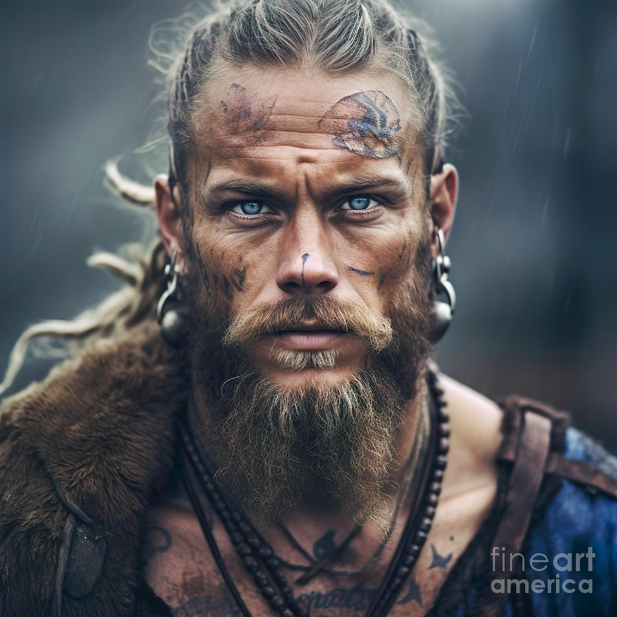 Ragnar Lodbrok Vikings 2 Digital Art by Mark Ashkenazi - Pixels