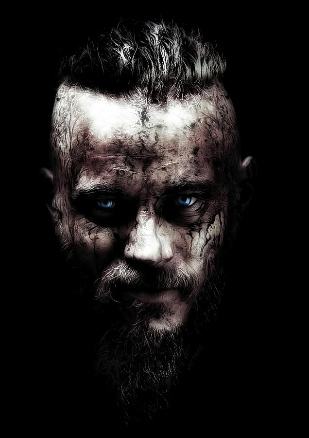 Ragnar Lothbrok Vikings 80s 70s Painting by Shaw Heather | Pixels