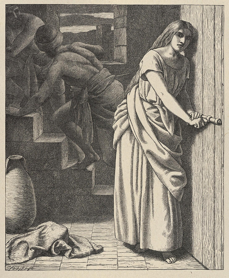 Rahab and the Spies Drawing by After Frederick Richard Pickersgill