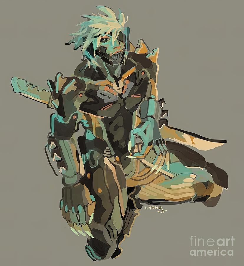 Raiden from Metal Gear Solid – Game Art