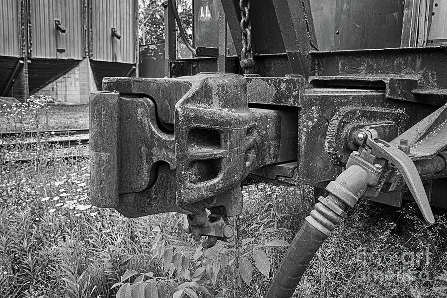 Rail Coupler BnW Photograph by Robert Alsop - Fine Art America