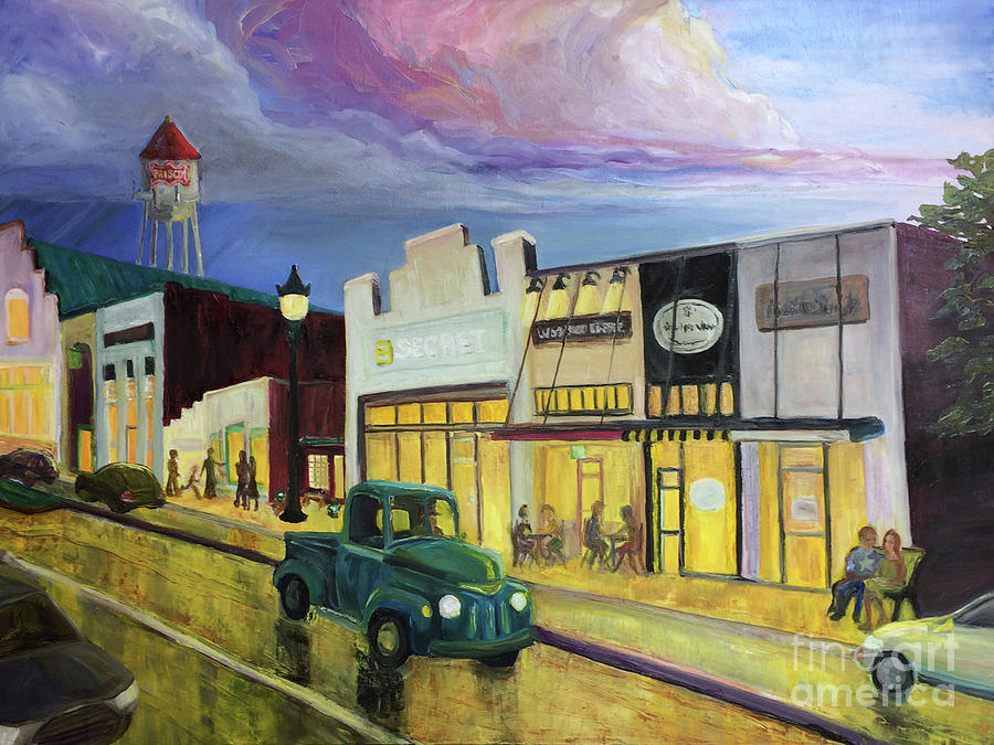 Rail District Revival - Art in the Atrium - Frisco, Texas by Donna Hall Rail District Revival - Art in the Atrium - Frisco, Texas by Donna Hall
