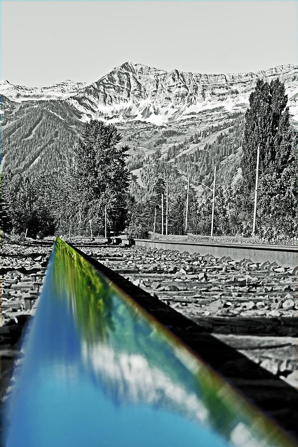 Rail Reflection Photograph by Anita Braconnier