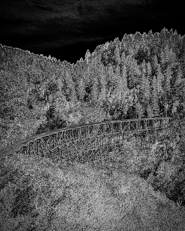 Railroad bridge near Cloudcroft, New Mecico Photograph by Gordon Elwell