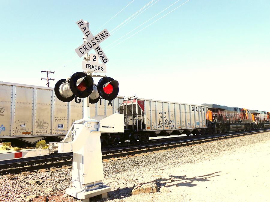 Railroad Crossing Photograph by Dietmar Scherf