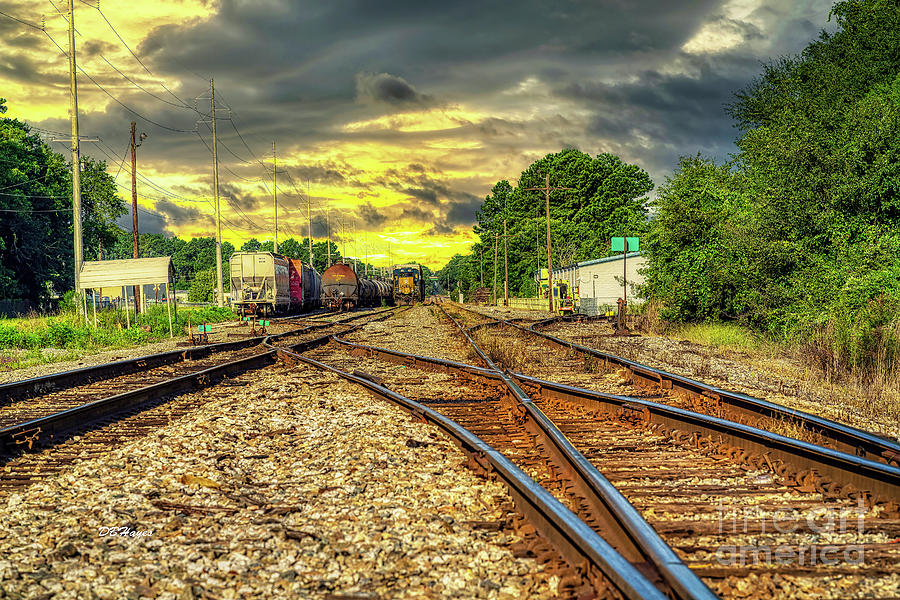 Railroad Sunset  Photograph by DB Hayes