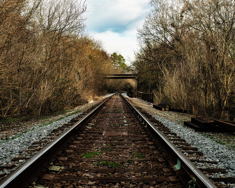 Railroad Track Curve Photograph by Flees Photos