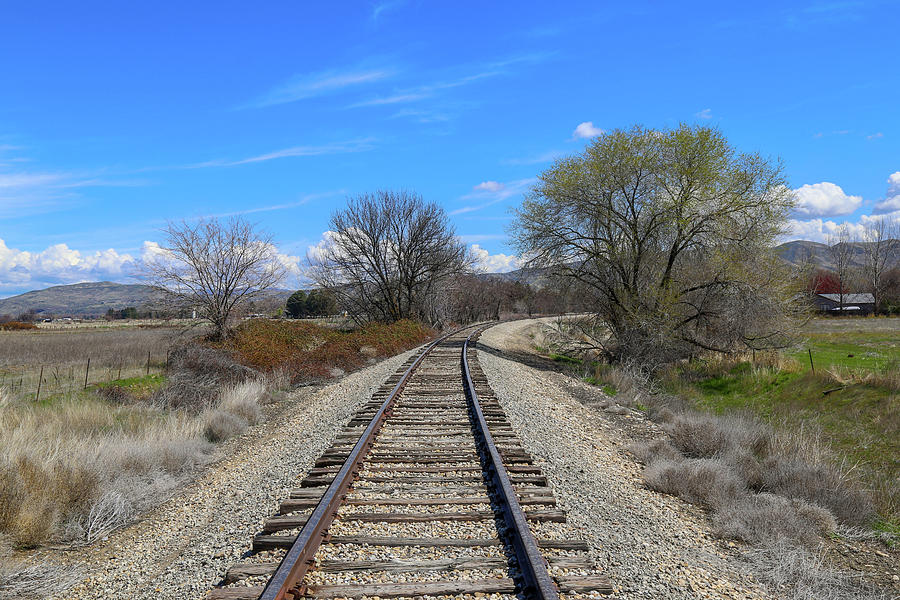 Railroad Tracks Photograph by Dart Humeston