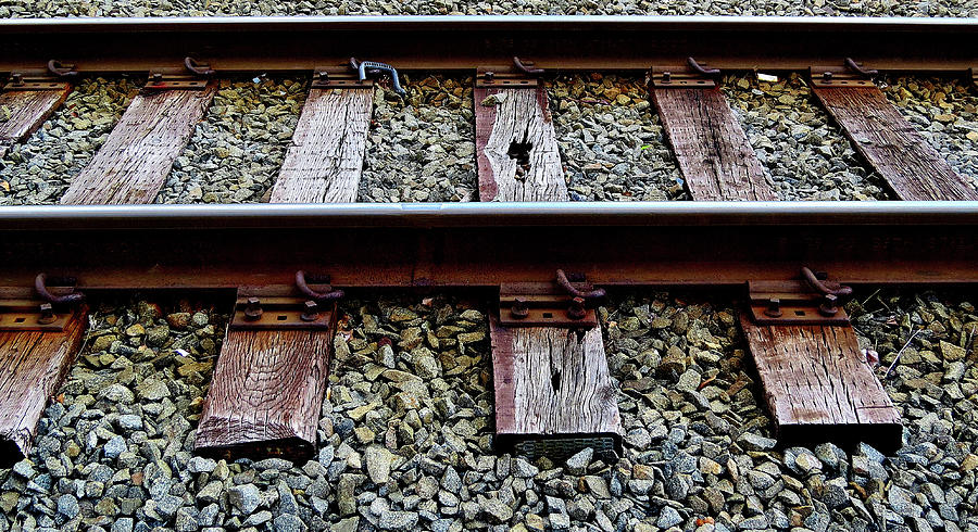 Railroad Tracks Photograph by Linda Stern