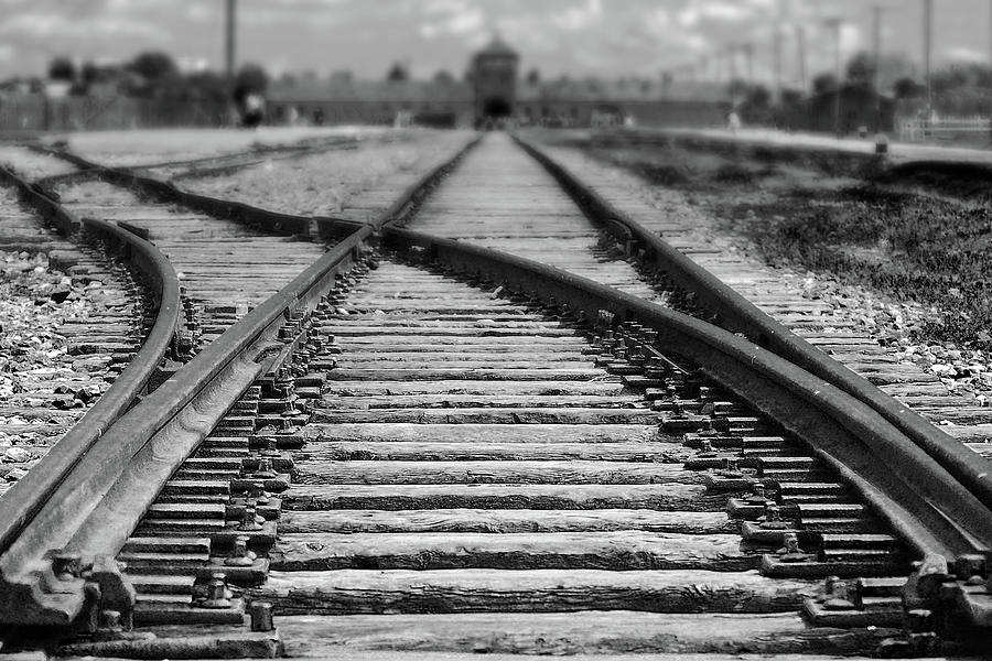 Railway line ending in Auschwitz Photograph by Claudio Balducelli ...