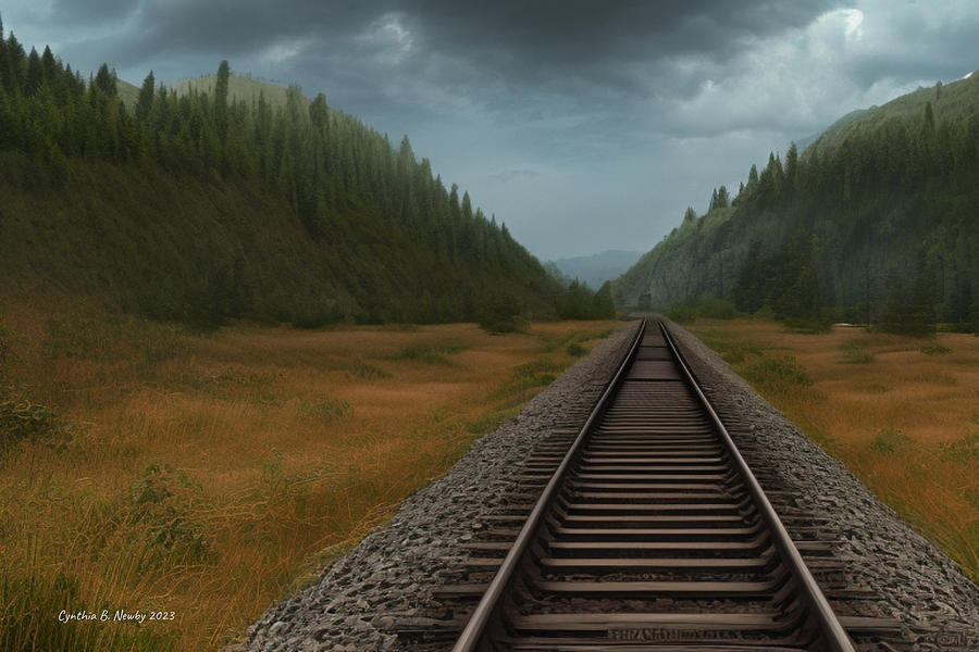 Railway to the Unknown Digital Art by Cindys Creative Corner