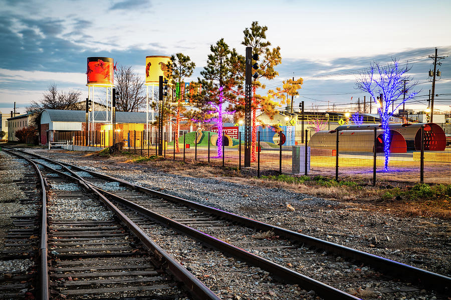 Railyard Park Of Rogers From Along The Tracks Photograph by Gregory Ballos