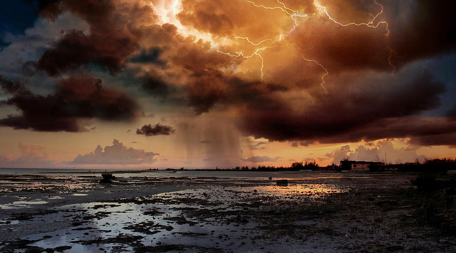 Rain and Lightning Photograph by Montez Kerr