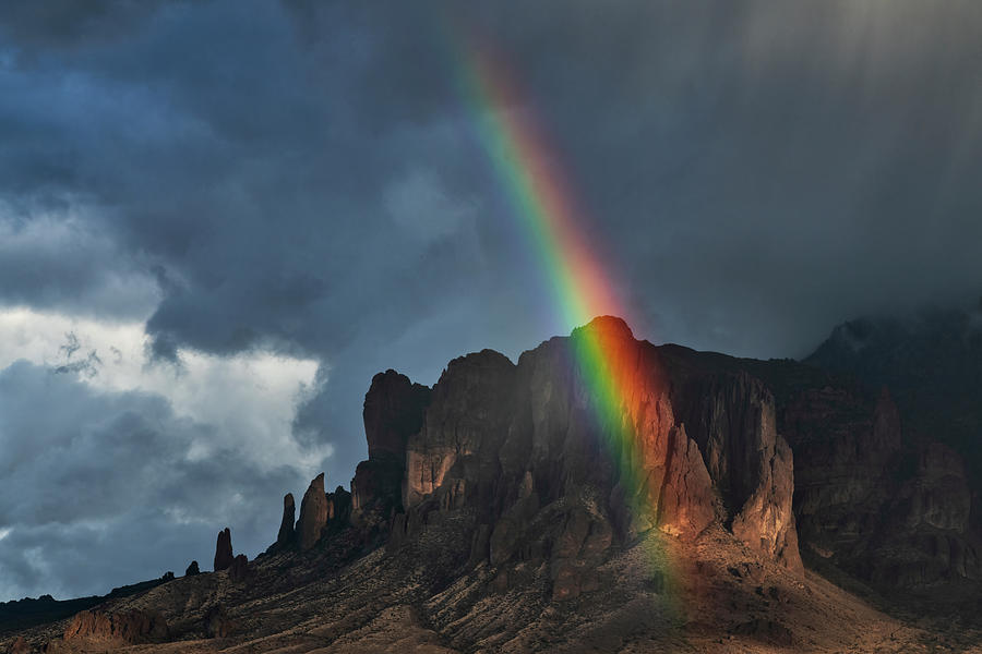 Rain And Rainbows Over The Supes  Photograph by Saija Lehtonen