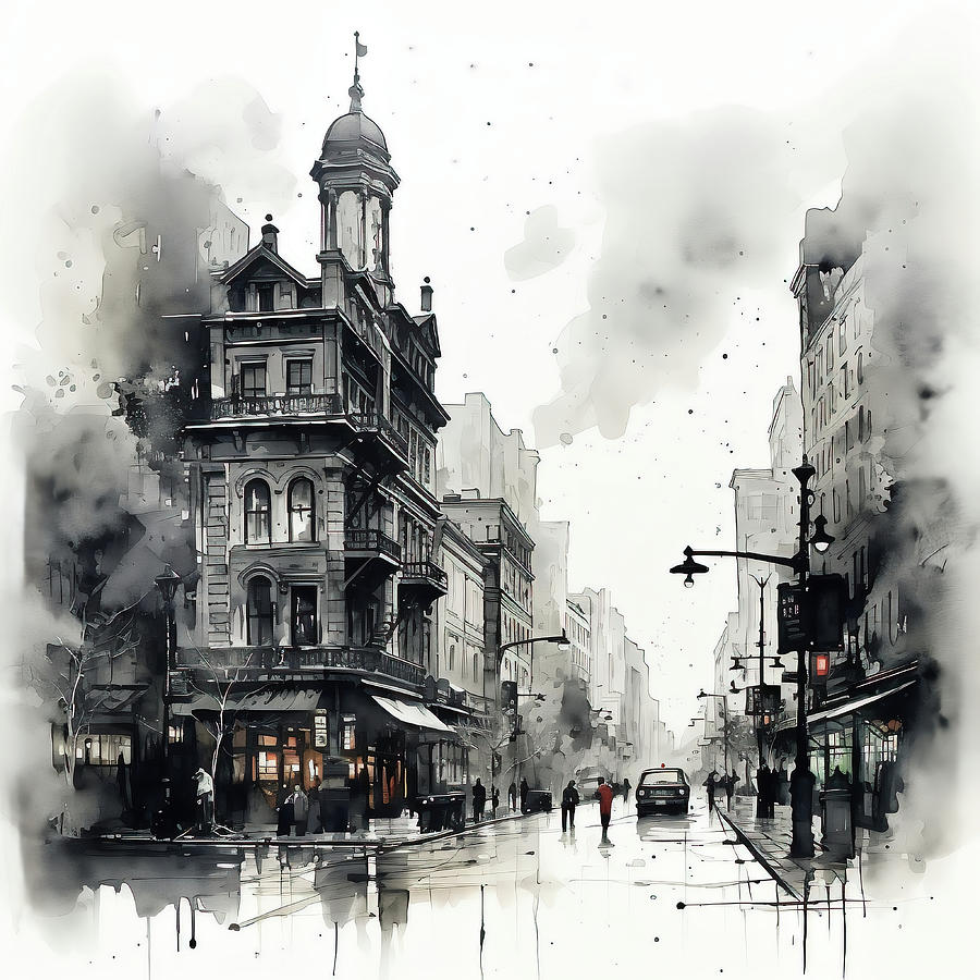 Rain and Shadows Digital Art by Robert Knight