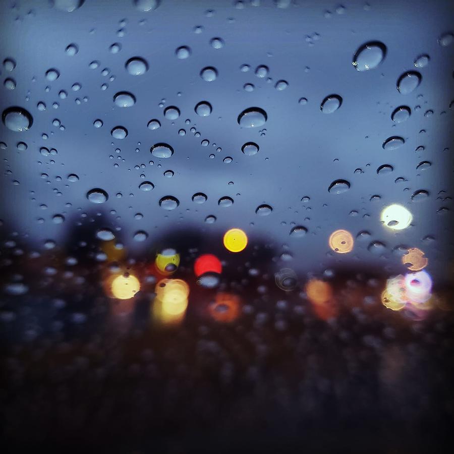 Rain - City Lights Photograph By Tyler Peck