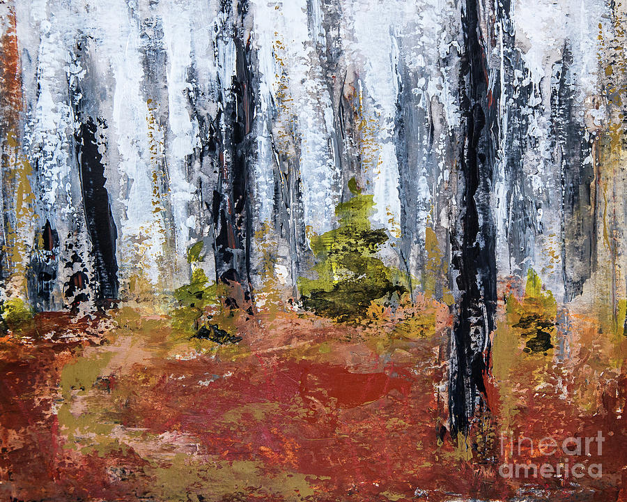 Rain in the Forest Painting by Susan Cole Kelly Impressions