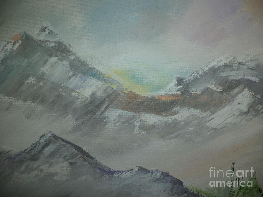 Rain In The Mountain Painting # 71 Painting by Donald Northup Rain In The Mountain Painting # 71 Painting by Donald Northup