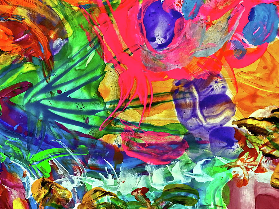 Abstract Painting - Rainbow 6 by Steven Mana Trink Abstract Painting - Rainbow 6 by Steven Mana Trink