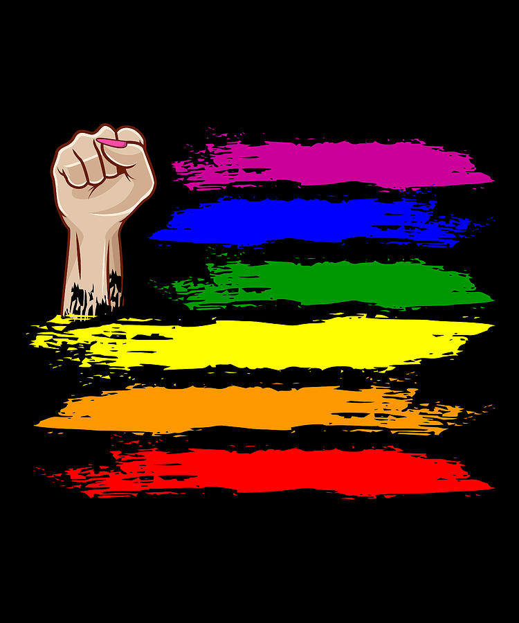 Rainbow Ally Lgbt Pride Month Lgbtq Rainbow Flag Digital Art By Tom Maerz Shop