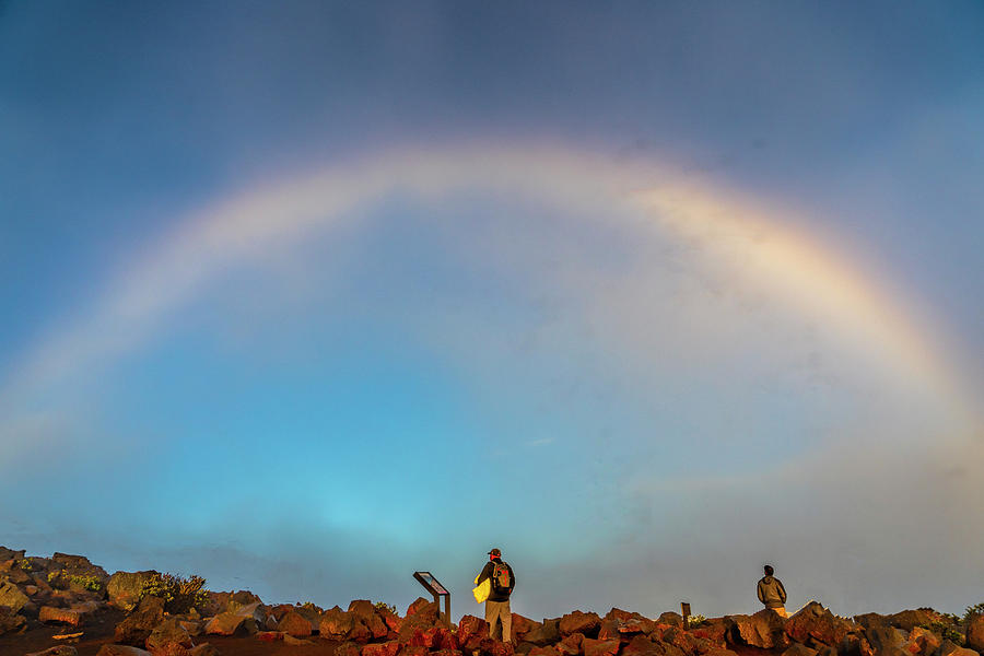 Rainbow at Haleakala Photograph by Betty Eich