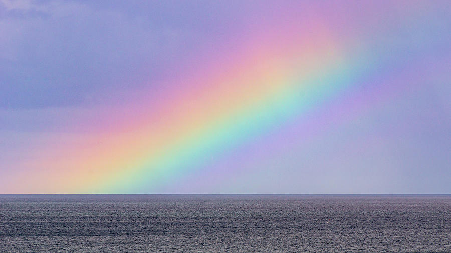 Rainbow at sea Photograph by Francisco Ruiz Navas