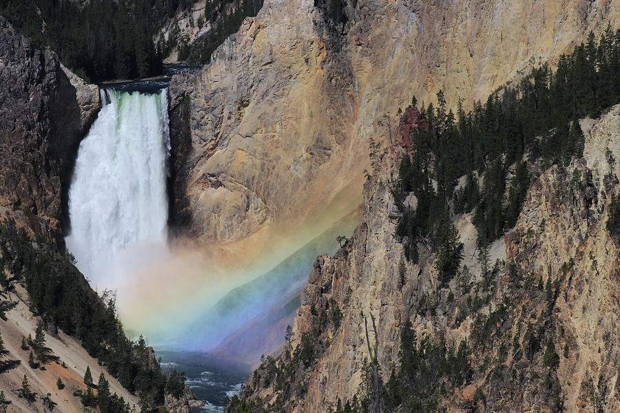 Rainbow at the Falls Photograph by Yvonne M Smith