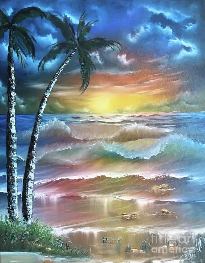 Rainbow beach  Painting by Sharron Knight