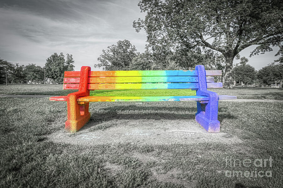 Rainbow Bench by Caleb McGinn