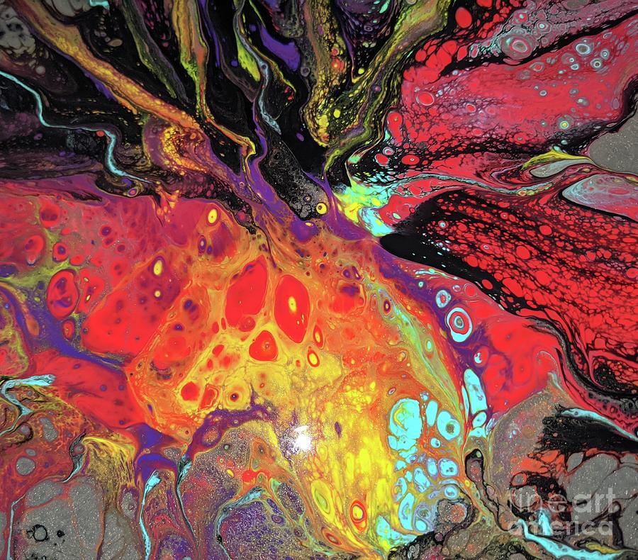 Abstract Painting - Rainbow Burst by Debora Lanciaux