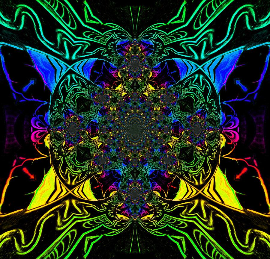 Rainbow Butterfly Scarab 3 Digital Art by Sherrie Larch - Fine Art America