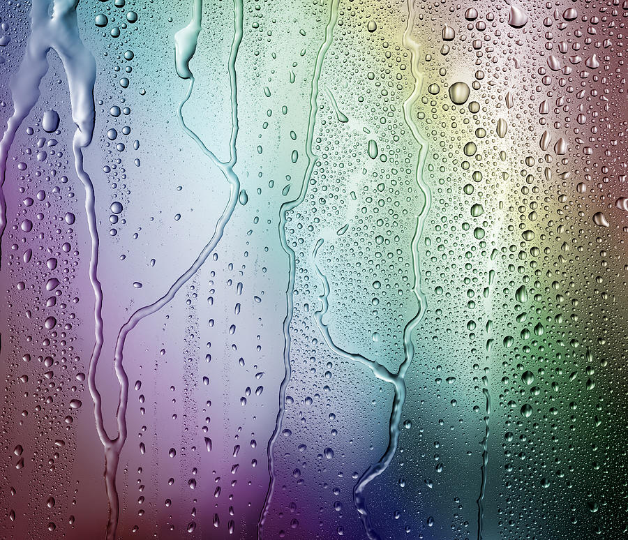 Rainbow coloured condensation Photograph by Anthony Bradshaw