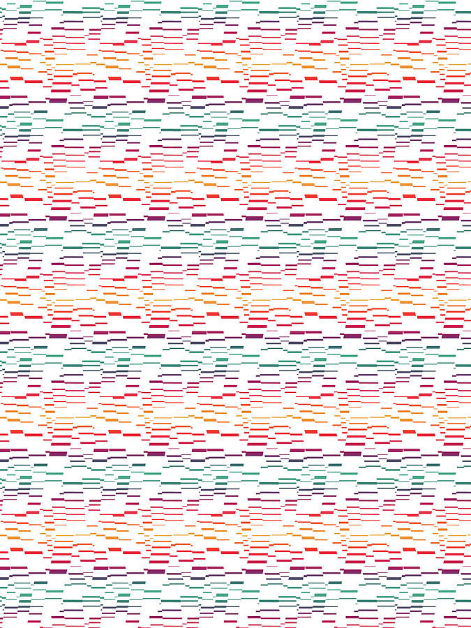 Rainbow Dashes Pattern Digital Art by Nikita Coulombe