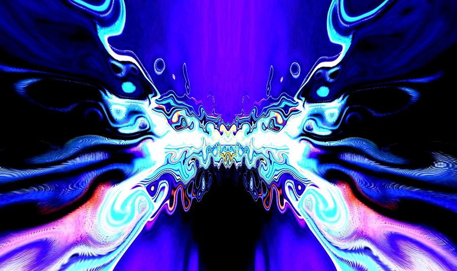 Rainbow Dragons Breath Mixed Media by Cosmic Creatrix - Fine Art America